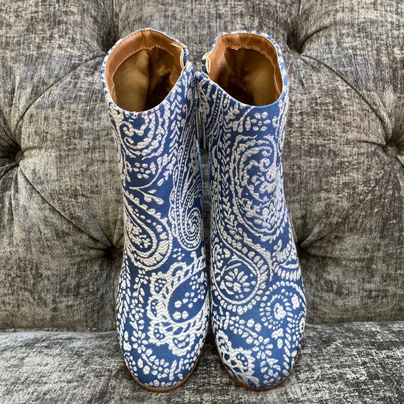 Indigo rd Fabric Ankle Boot - Picture 1 of 5